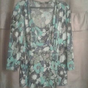 Long sleeved floral blouse